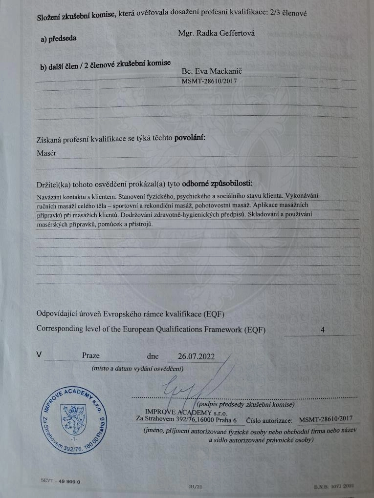 Další informace - Кurzy, diplomy, certifikáty - fotografie 2