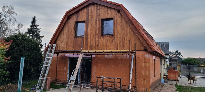 Práce v portfoliu - Stavba rodinného domu na klíč