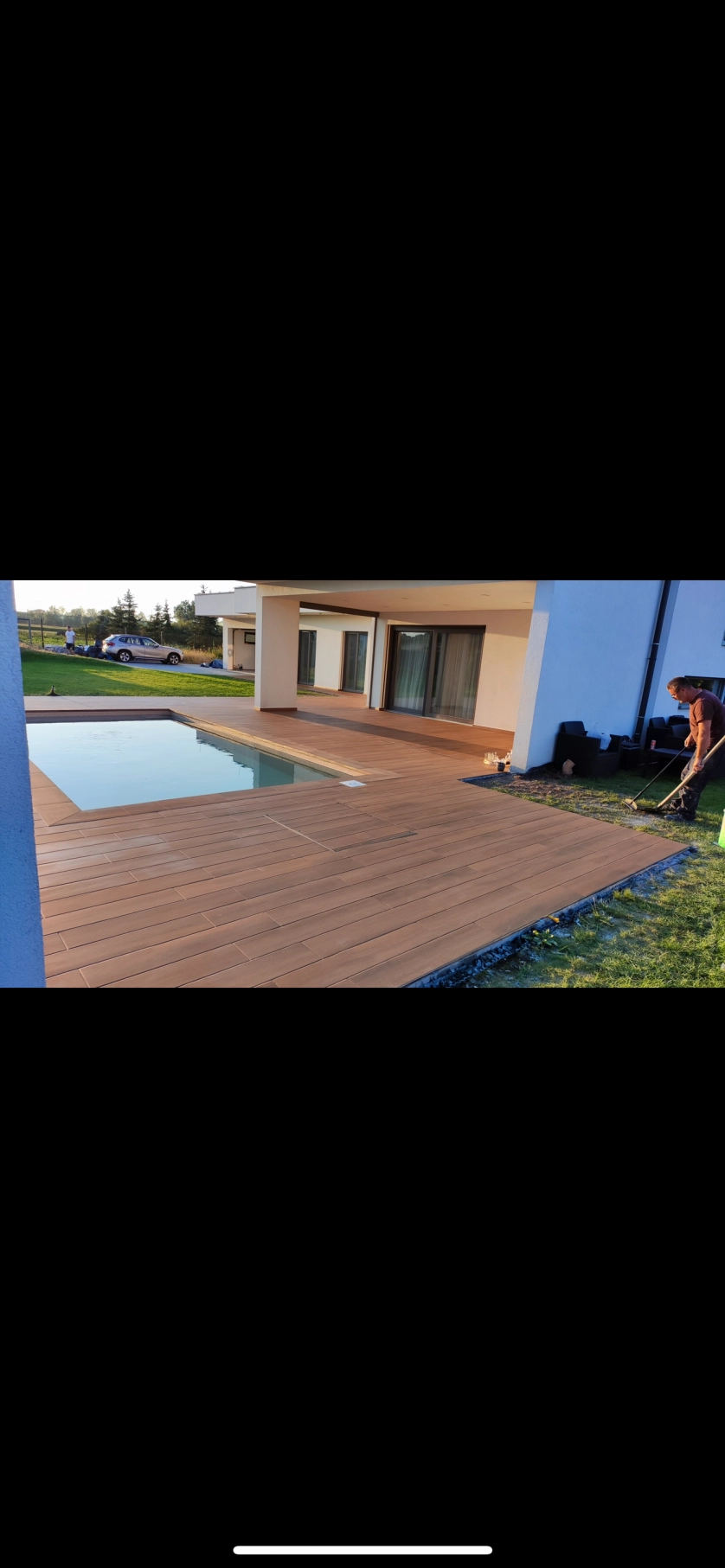 Práce v portfoliu - Obkladačské práce kolem bazénu - fotografie 2