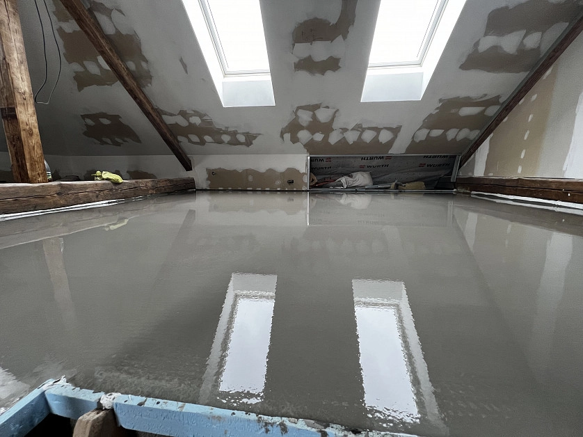 Práce v portfoliu - Nivelace podlah - fotografie 2