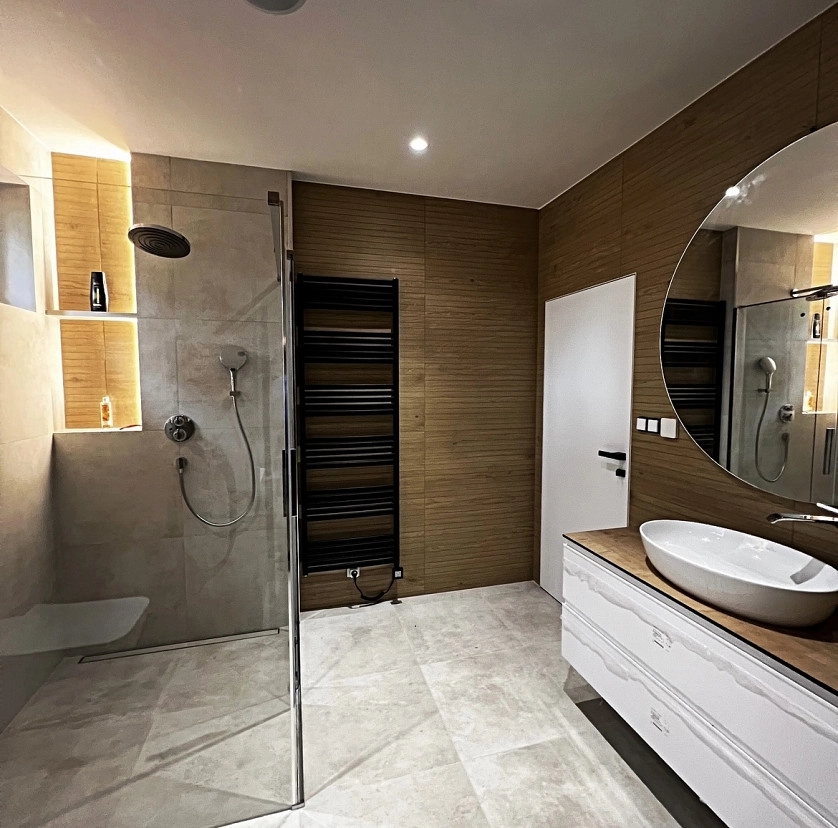 Práce v portfoliu - Rekonstrukce koupelny