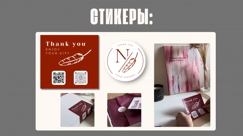 Práce v portfoliu - Визитки / подарочные карты / открытки / стикеры - fotografie 4