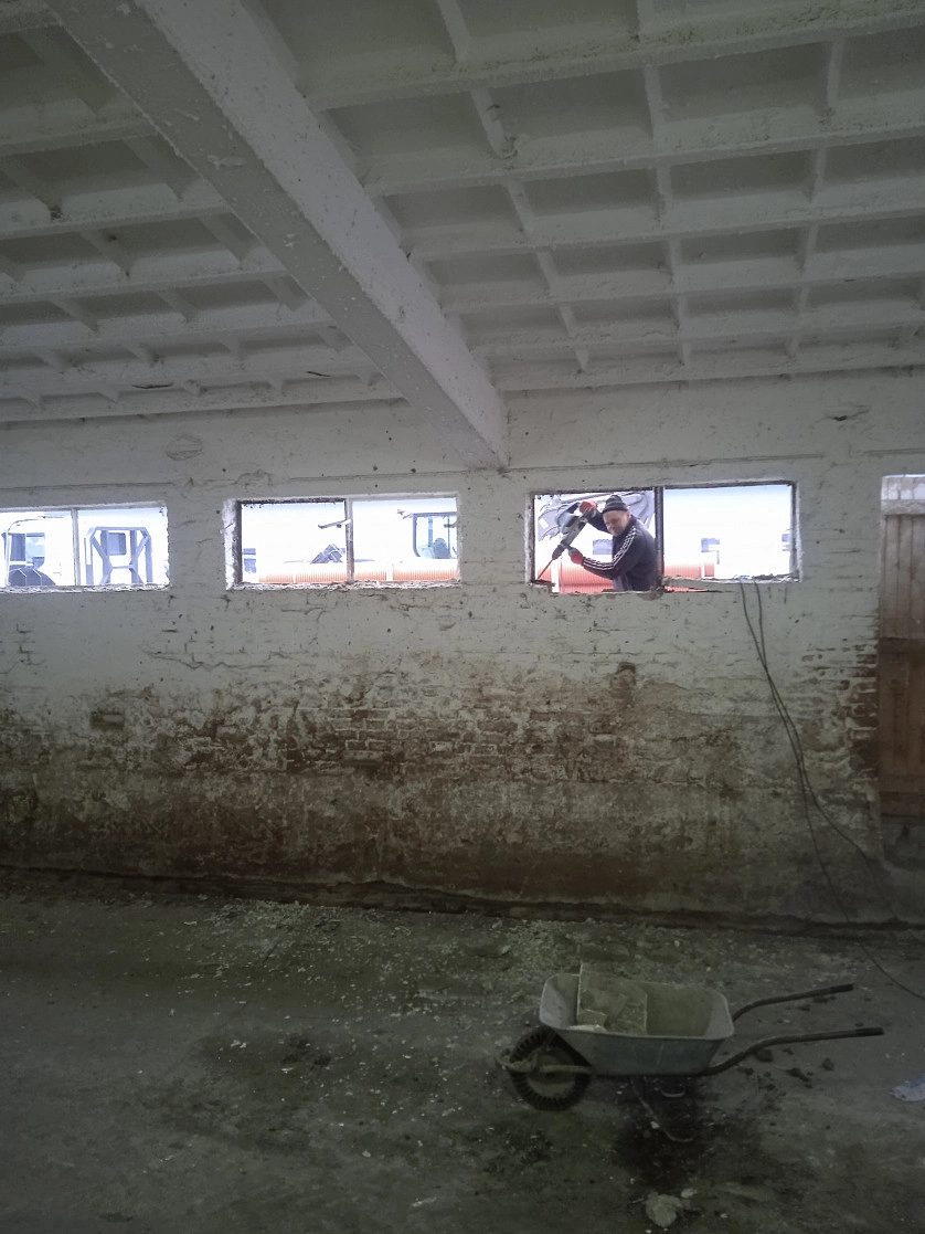 Portfolio work - Výrobní hala rekonstrukce