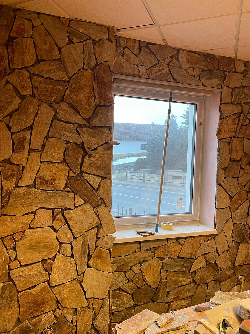 Práce v portfoliu - kamenna zidka