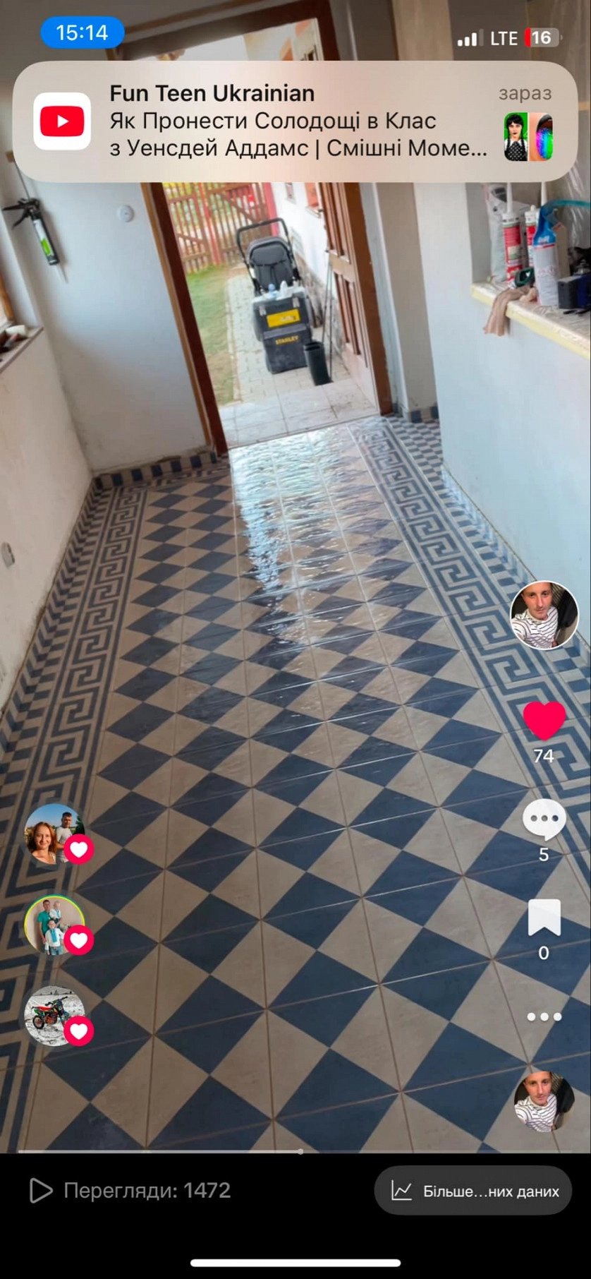 Práce v portfoliu - pokladka dlazby