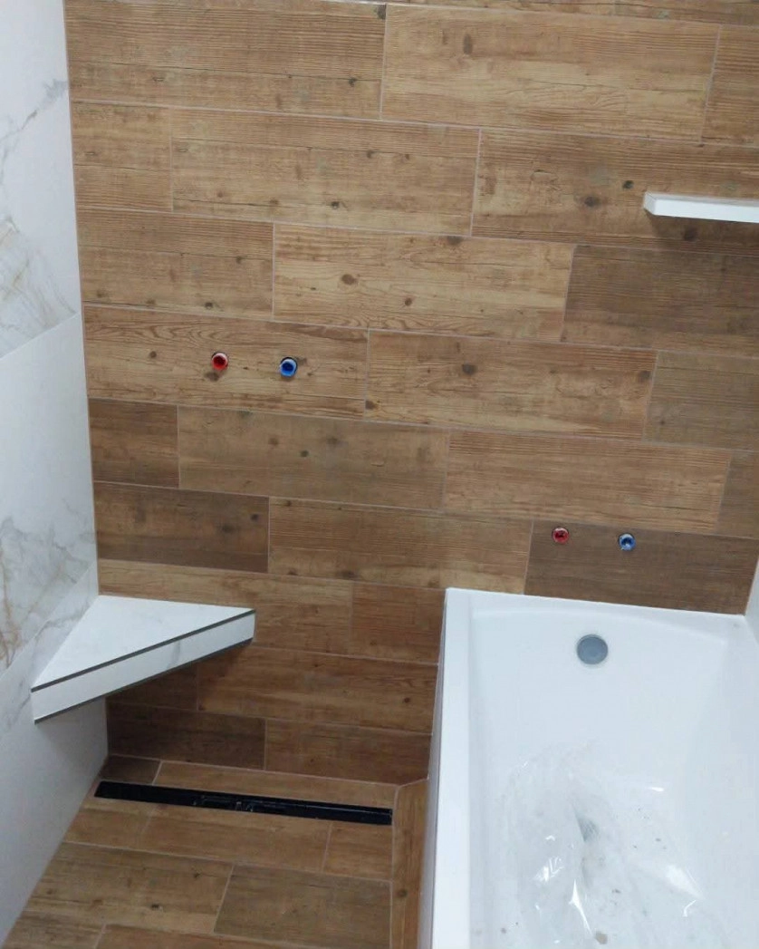 Práce v portfoliu - Rekonstrukce koupelny