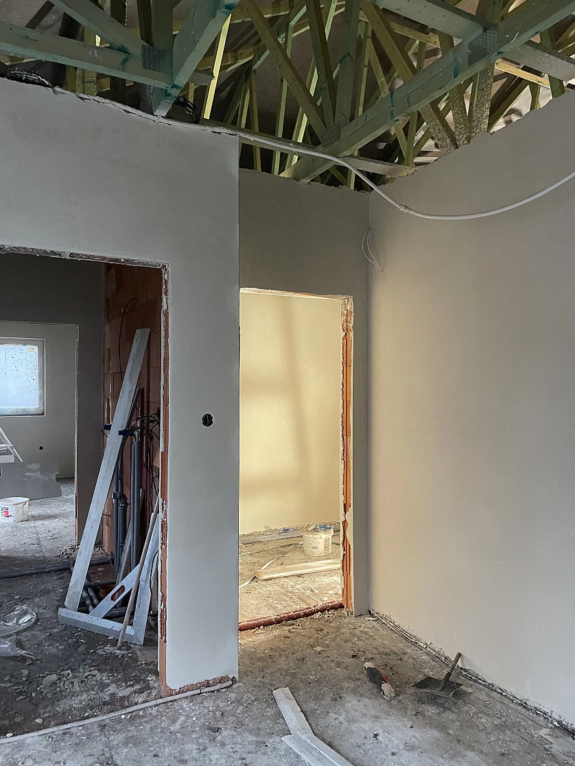 Práce v portfoliu - sadrova omytka sten - fotografie 2