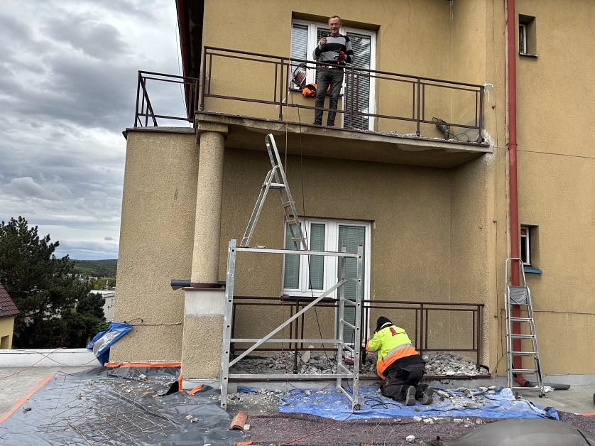 Práce v portfoliu - Rekonstrukce balkonu