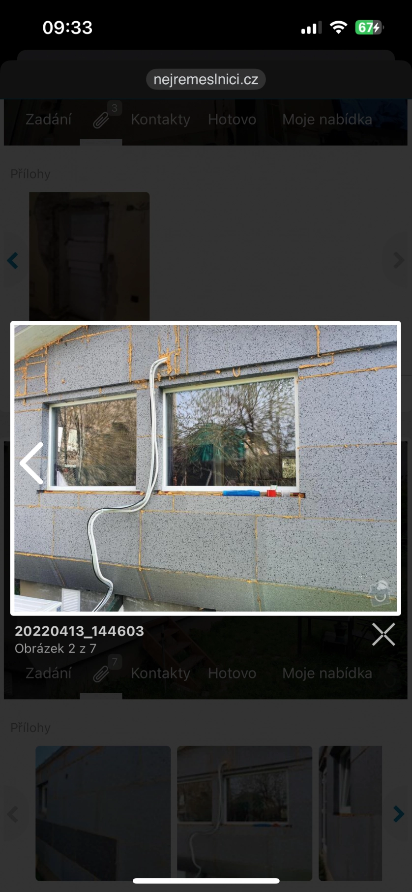 Portfolio work - Oprava fasády a dodělaní za jinou firmou