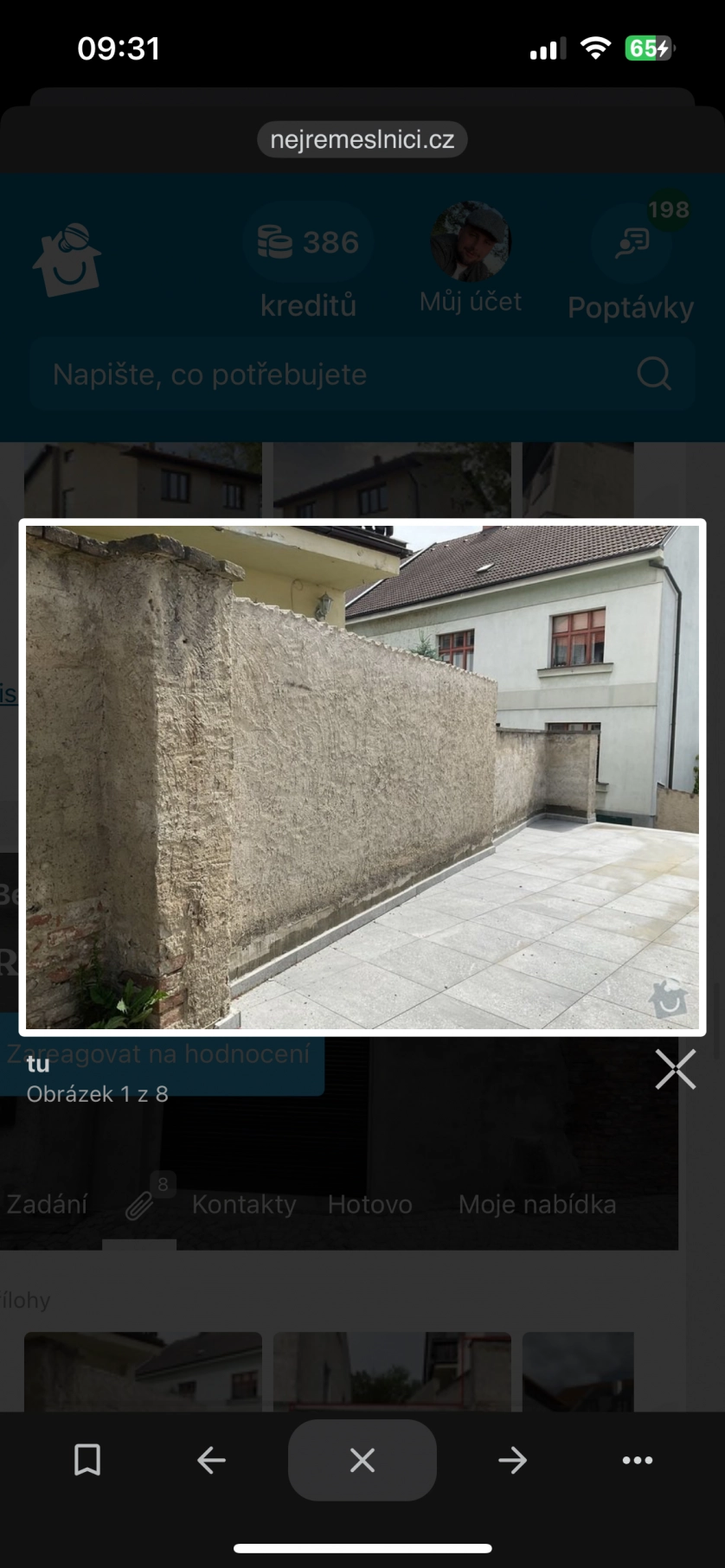 Portfolio work - Omítka a strižki na plot