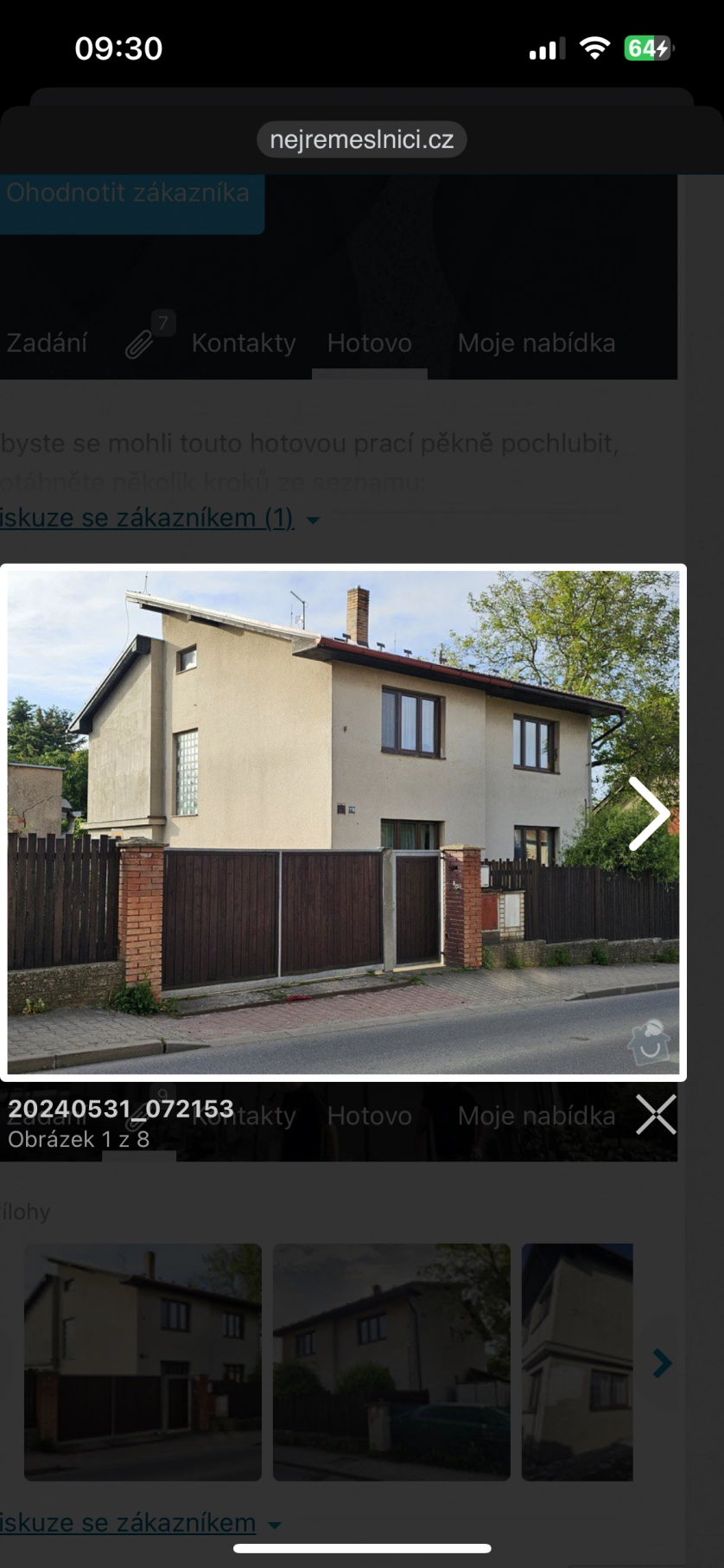 Portfolio work - Fasada,keronstrukce jedneho pokoje,stave opěrné zídky a obloženi klinkerem