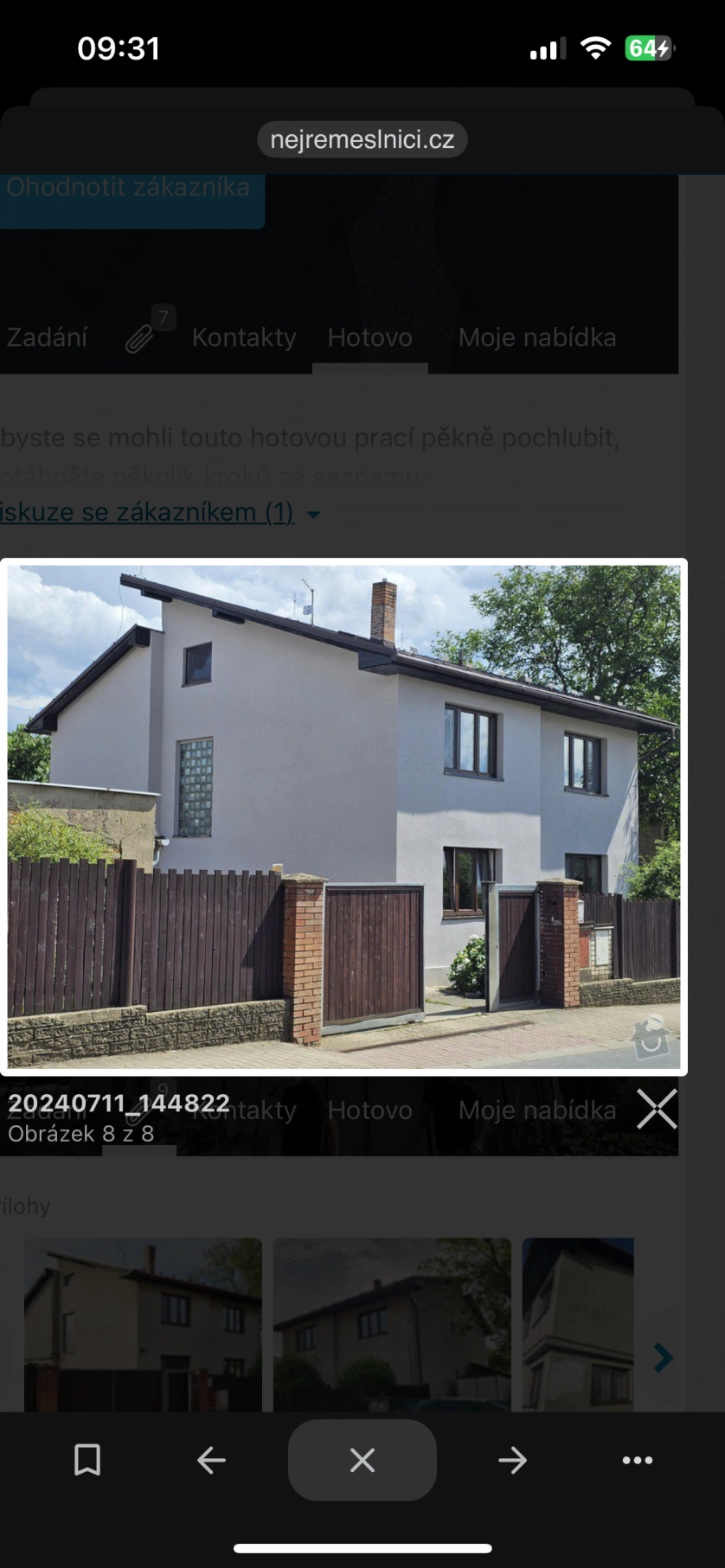 Portfolio work - Fasada,keronstrukce jedneho pokoje,stave opěrné zídky a obloženi klinkerem - photo 3