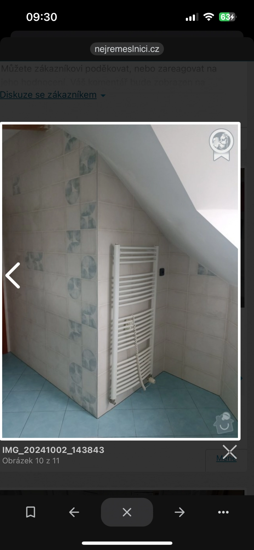 Portfolio work - Částečná rekonstrukce koupelny - photo 2