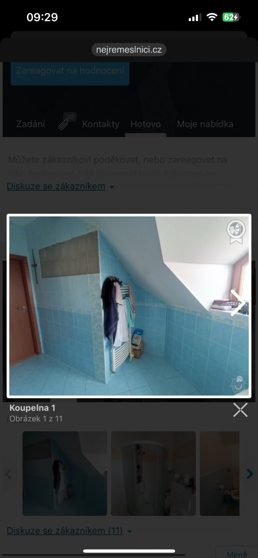 Portfolio work - Částečná rekonstrukce koupelny