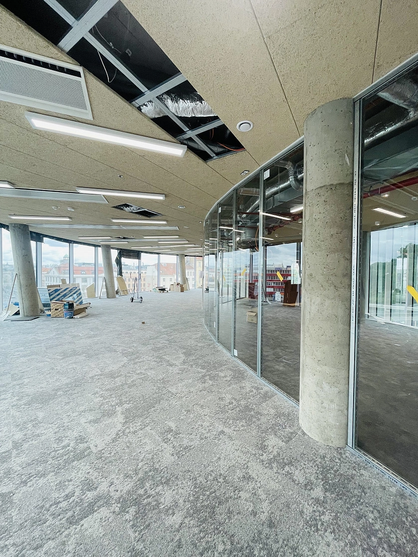 Práce v portfoliu - Skleněné příčky Green Point