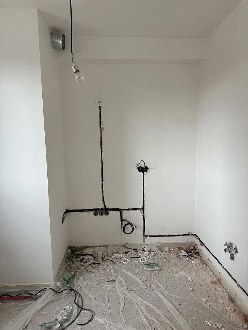 Práce v portfoliu - Elektroinstalace pro kuchyň