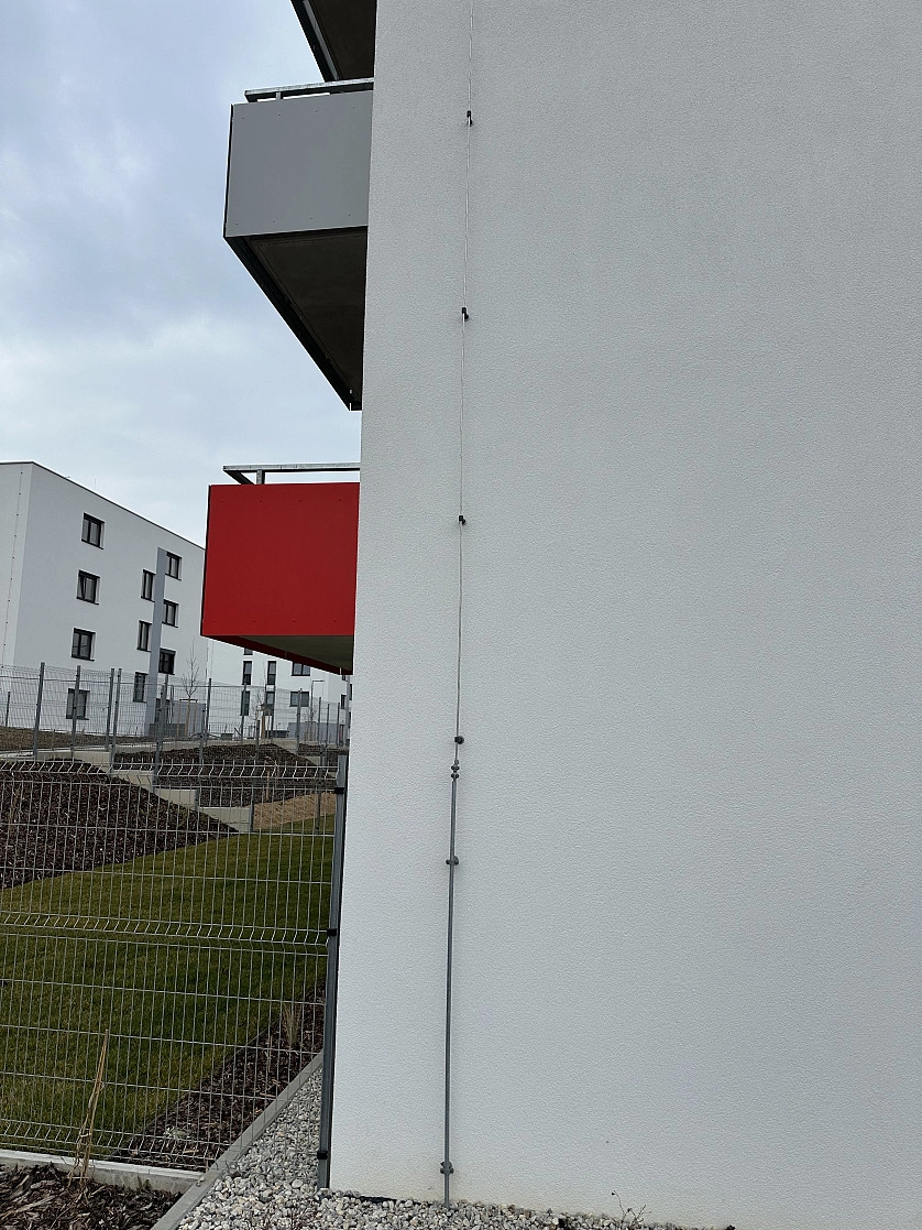 Práce v portfoliu - Instalace hromosvodu