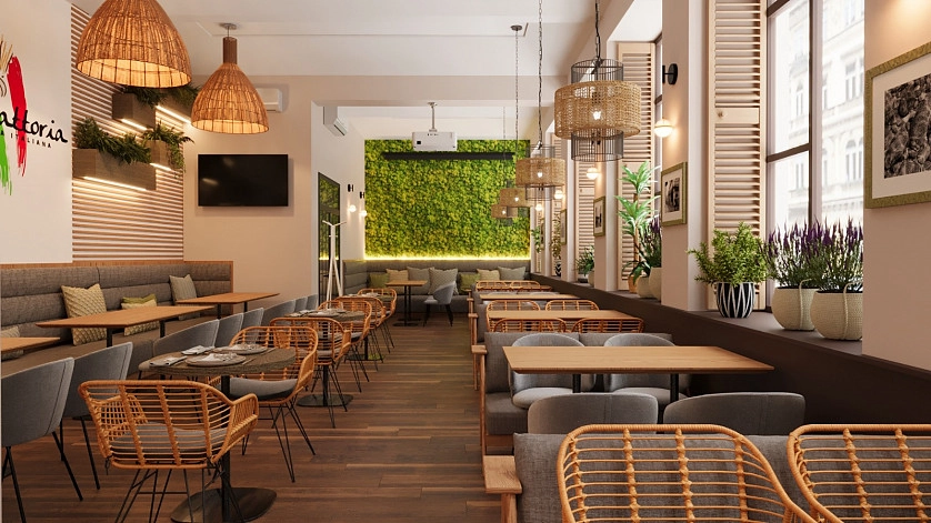 Práce v portfoliu - Ресторан Bellissimo в Праге, Mělnická 582/13