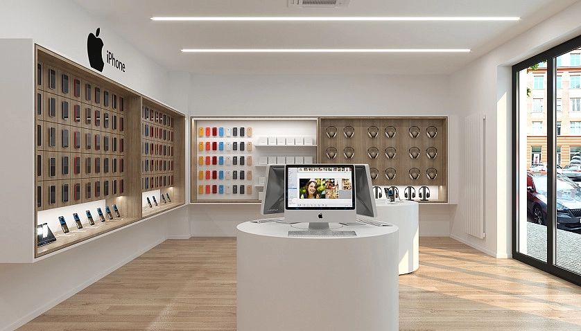 Práce v portfoliu - Салон мобильных телефонов на Карене, г. Праге.