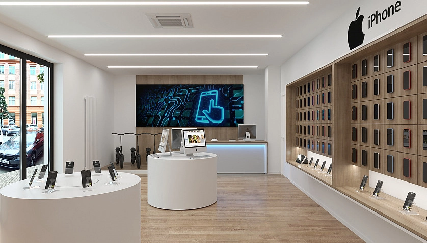 Работа портфолио - Салон мобильных телефонов на Карене, г. Праге. - фото 2