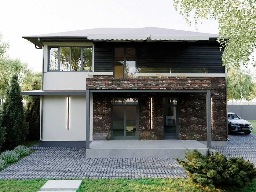 Работа портфолио - Архитектурный проект частного дома 225м2 - фото 2