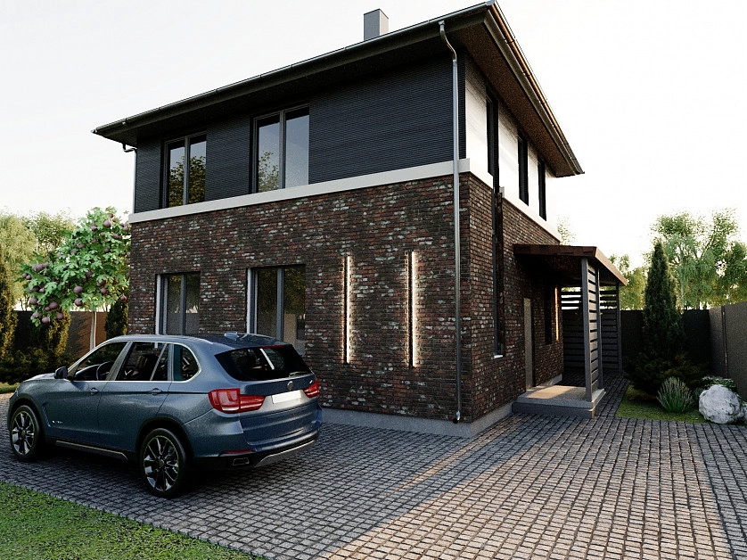 Работа портфолио - Архитектурный проект частного дома 225м2 - фото 3