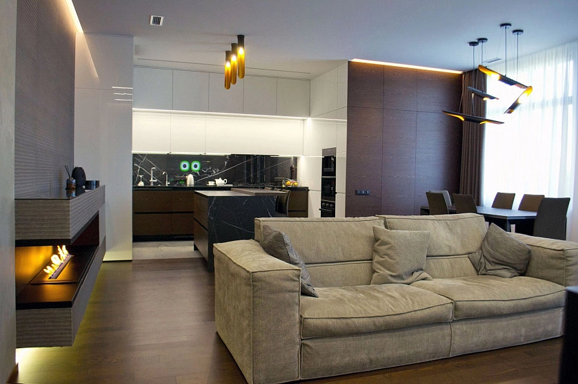 Práce v portfoliu - Дизайн интерьера квартиры 180м2 - fotografie 3