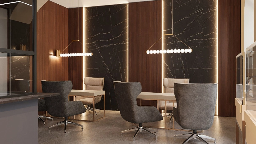 Práce v portfoliu - Ювелирные магазин , обмен валют в Праге 1