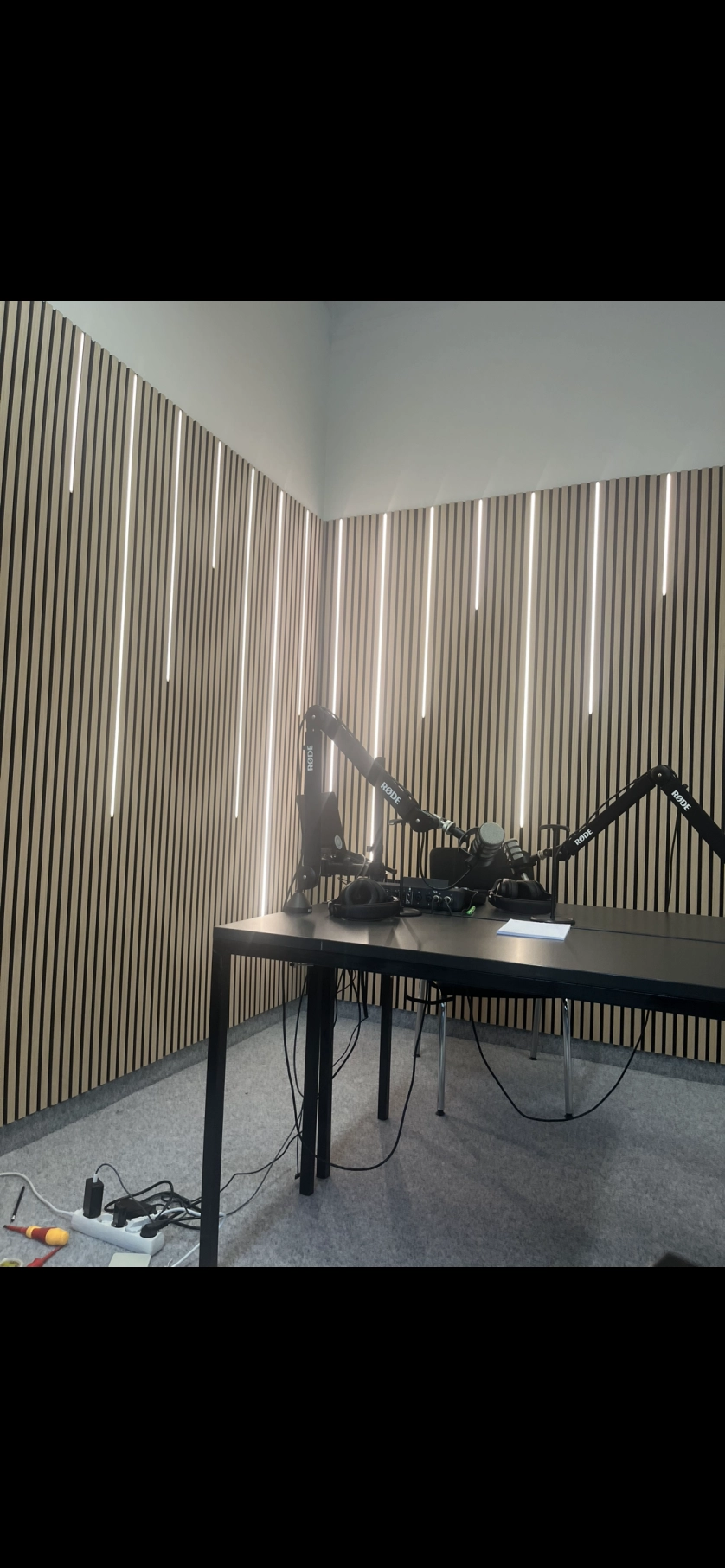 Práce v portfoliu - Akustické panely s LED páskem: funkčnost a estetika - fotografie 2