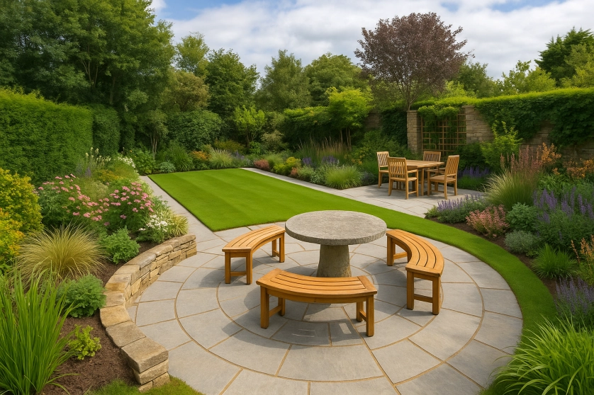 Работа портфолио - Project Description – Garden Redesign in Prague Residential Area