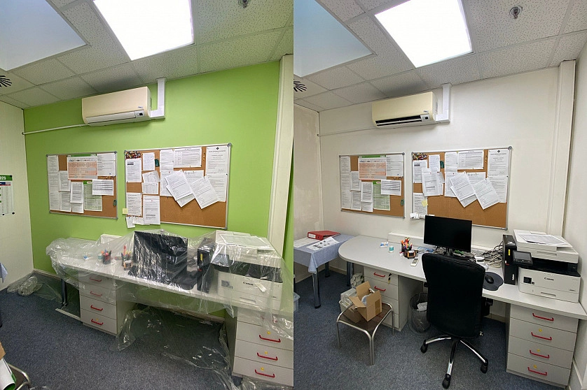 Práce v portfoliu - Malování kanceláří